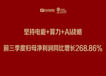 今年会今年会2024股份三季报：坚持电能+算力+Al战略，前三季度归母净利润同比增长268.86%